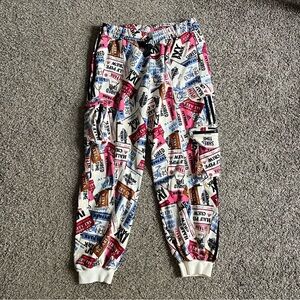 Adidas x Ivy Park Ski Tag Cargo Heavyweight Joggers Sweatpants Large Unisex